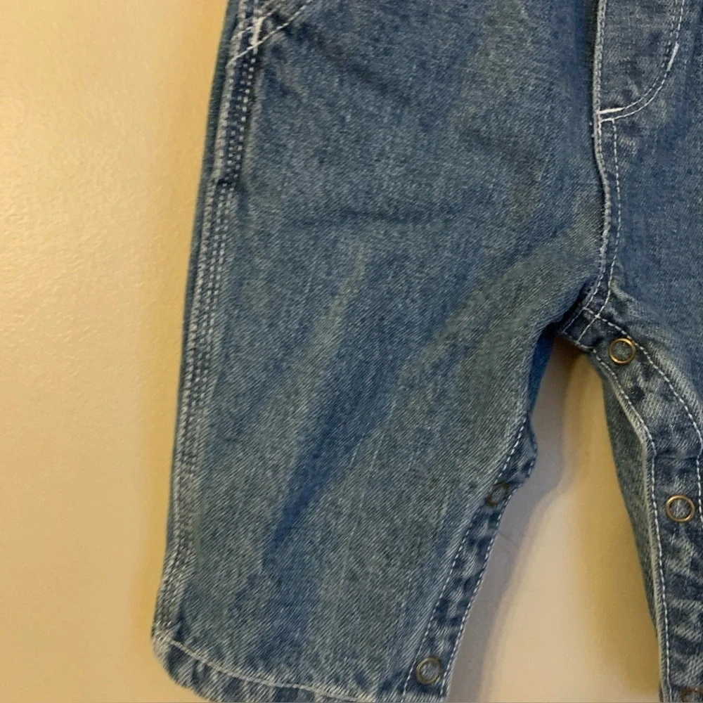 Carhartt Bib Overalls 9 Months Jean Kids Infant Denim Floral Workwear Girls